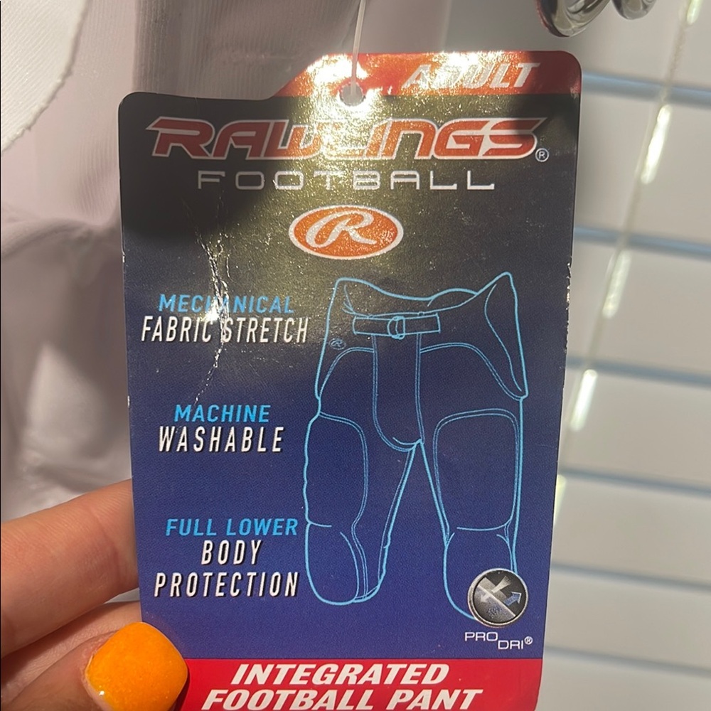 NWT Men’s Rawlings Pro Football Pants - White